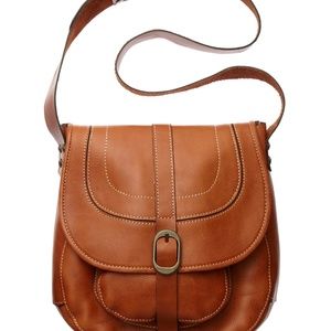 Patricia Nash Barcelona Leather Saddle Bag